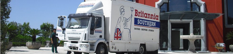 Britannia Southern removal vehicle outside Spanish villa.jpg